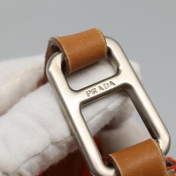 PRADA Shoulder Bag Nylon Orange - Picture 9 of 16